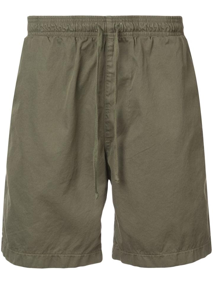 Save Khaki United Drawstring Fitted Shorts - Green