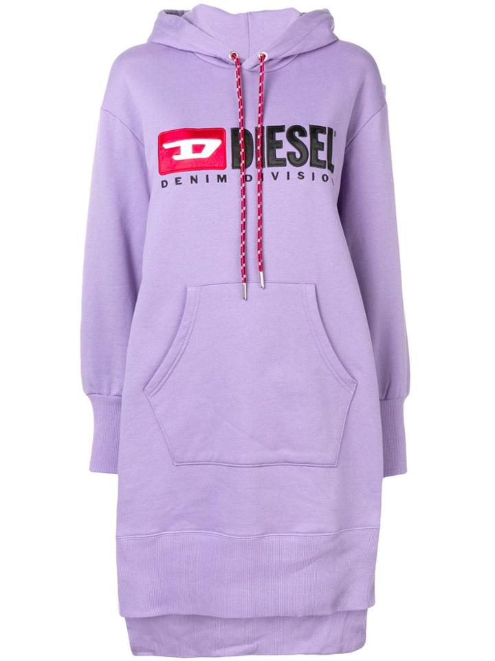 Diesel D-ilse-c Hooded Dress - Purple