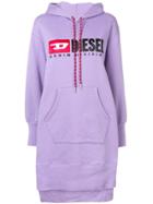 Diesel D-ilse-c Hooded Dress - Purple