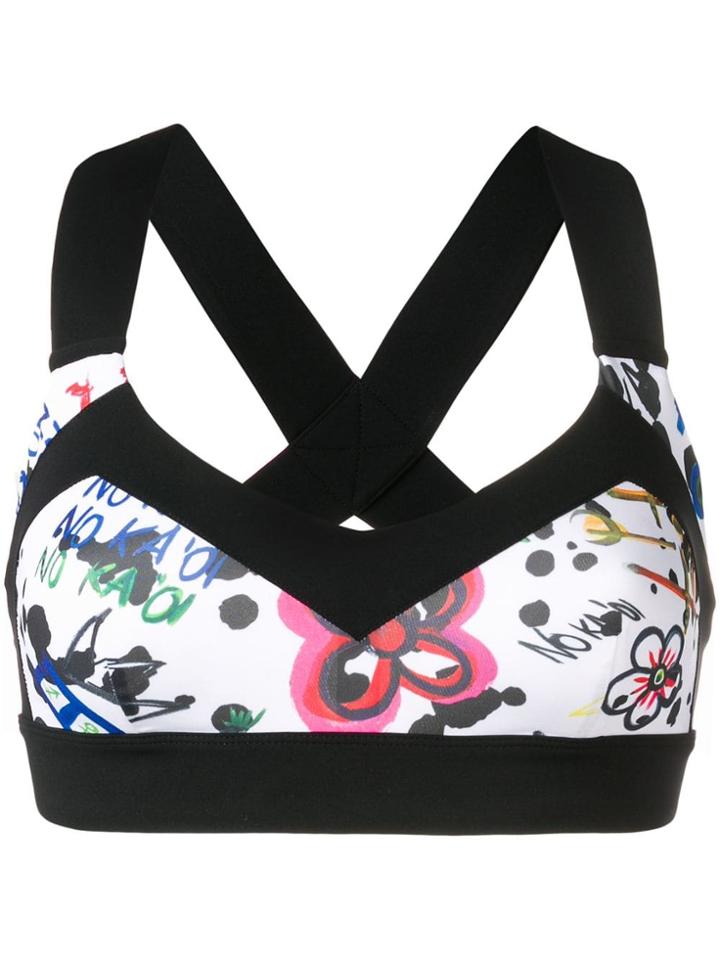 No Ka' Oi Printed Compression Top - Black