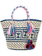 Yosuzi - Manya Tassel Rope Tote - Women - Cotton/straw (brown) - One Size, Cotton/straw