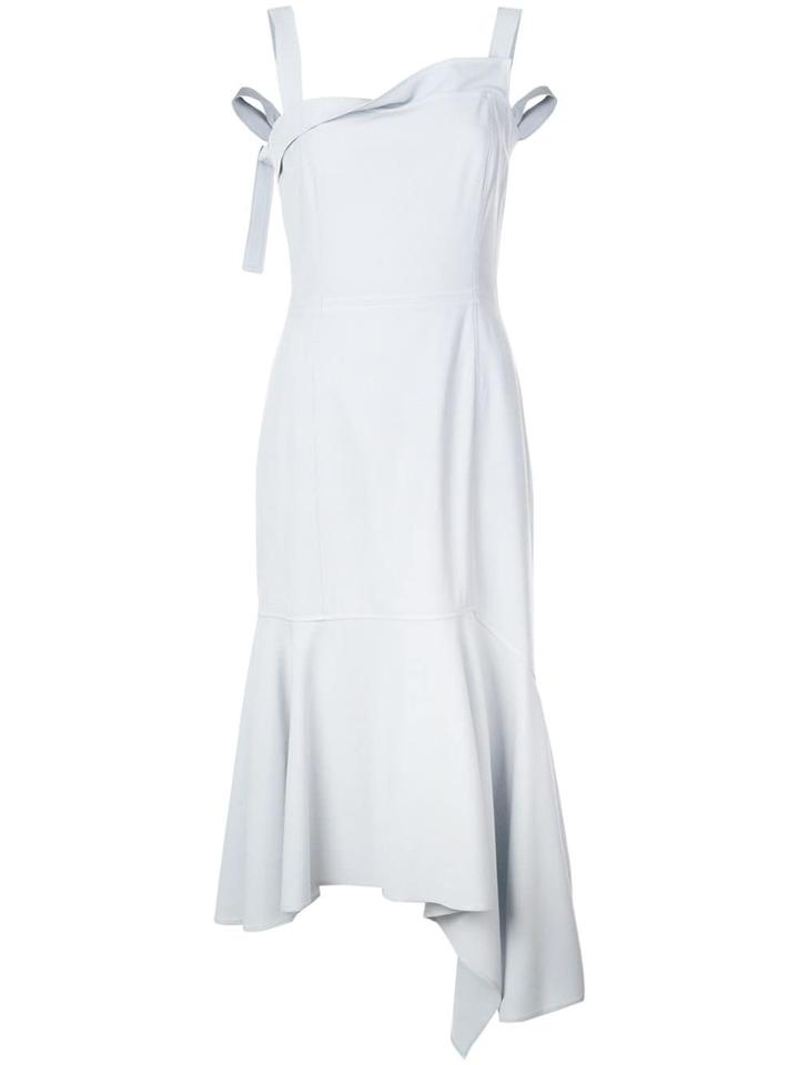 Adeam Draped Asymmetric Dress - Grey