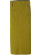 Petar Petrov Ribbed Midi Skirt - Green