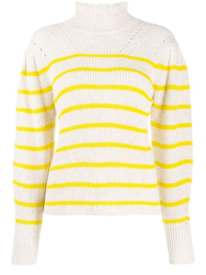 Isabel Marant Étoile Knit Striped Turtleneck Jumper - Yellow