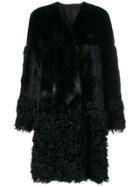 Desa Collection V-neck Coat - Black