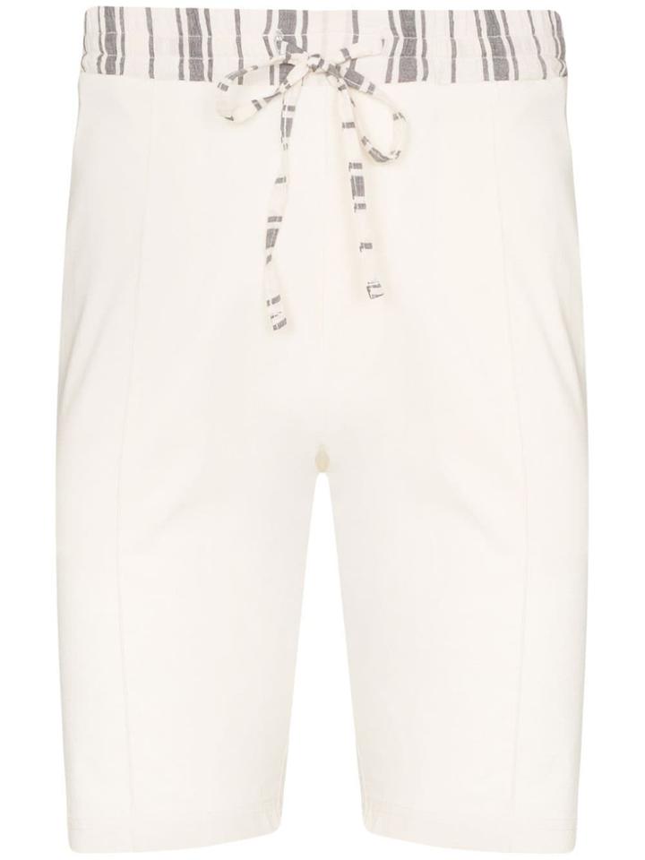 Prévu Formentera Contrast-stripe Shorts - White