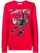 Msgm Red Graphic Sweater