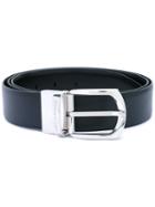 Ermenegildo Zegna - Silver-tone Buckle Belt - Men - Leather - 110, Black, Leather