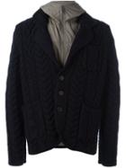 Canali Layered Cable Knit Jacket