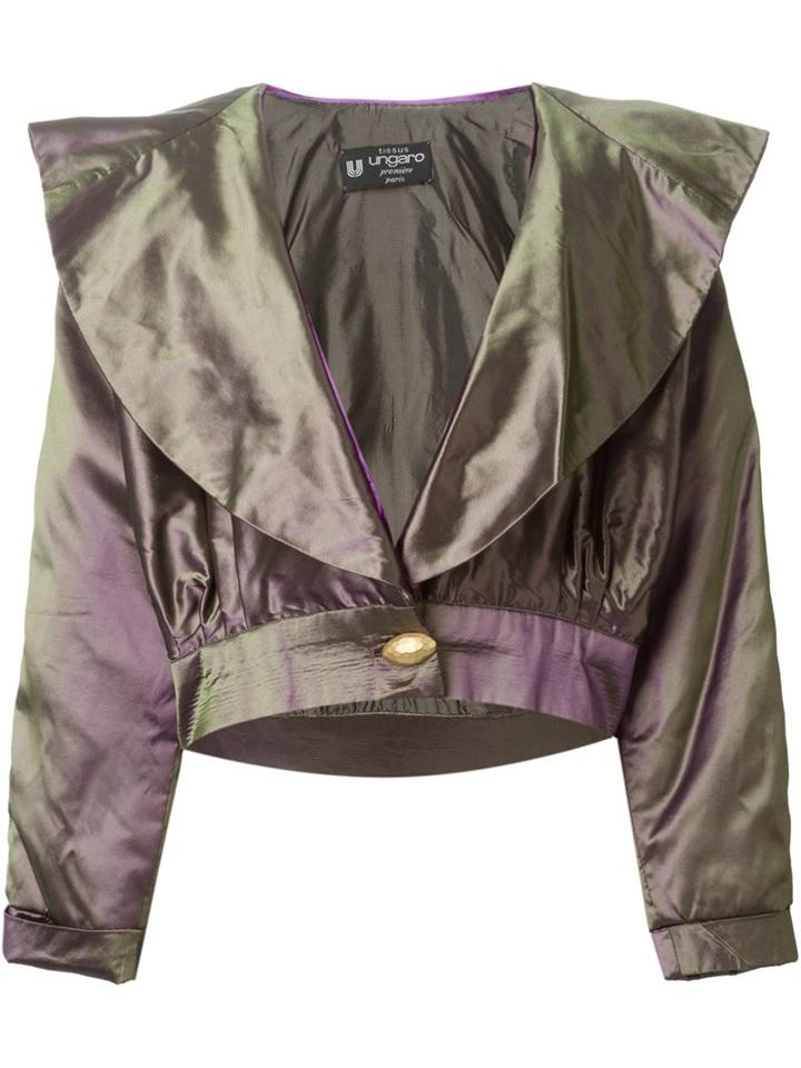 Emanuel Ungaro Vintage Metallic Cropped Jacket