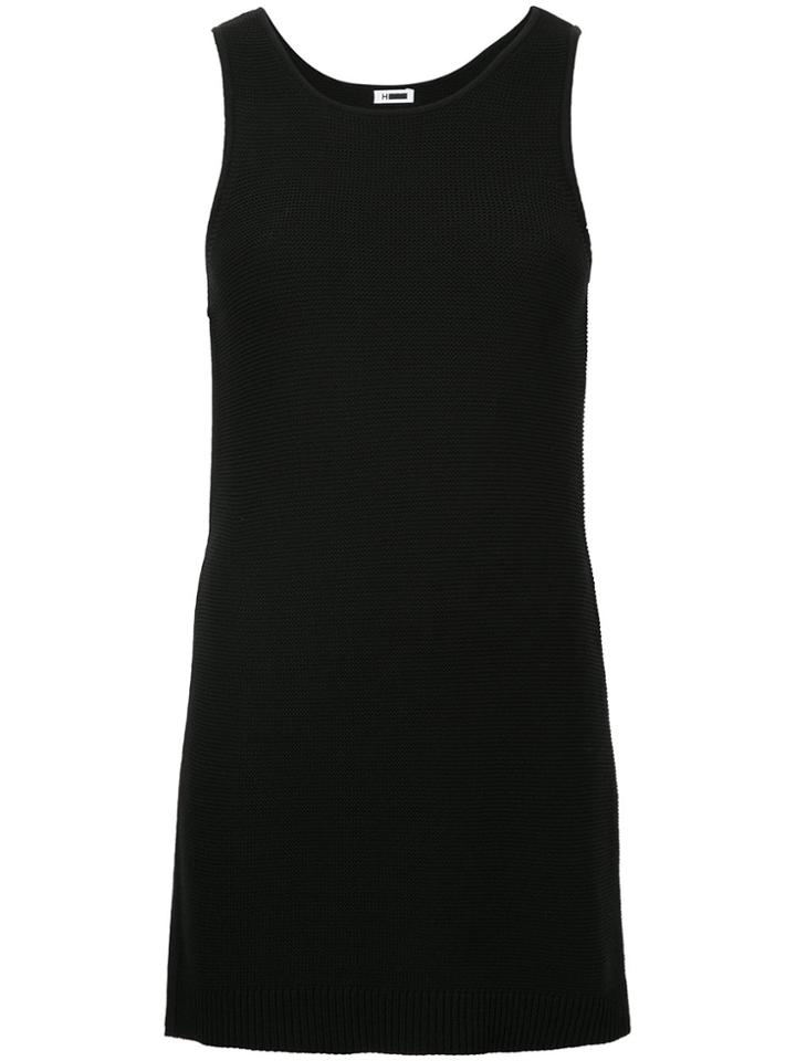 H Beauty & Youth Ribbed Knit Top - Black