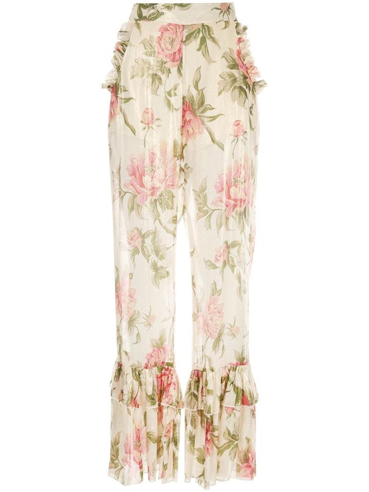 Alice Mccall Floral Salvatore Pants - Black