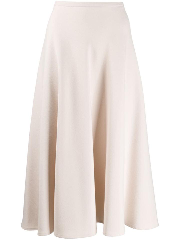 L'autre Chose Flared Midi Skirt - Neutrals