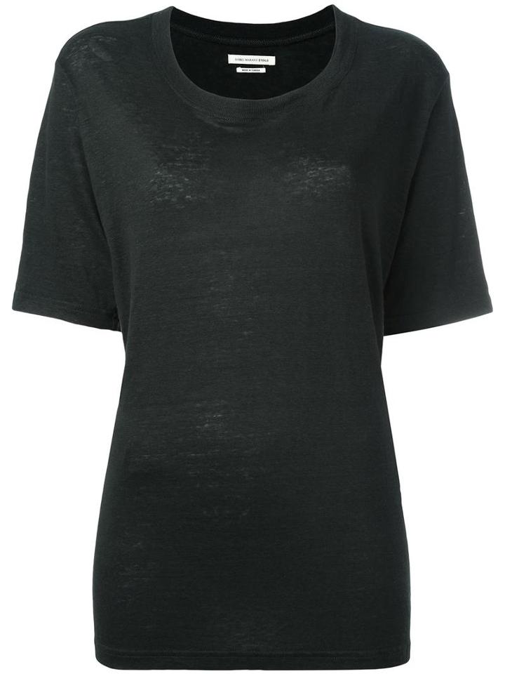 Isabel Marant Étoile Kendriw T-shirt, Women's, Size: Small, Black, Linen/flax
