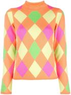 Opening Ceremony Patterned Mock Neck Pullover - Multicolour