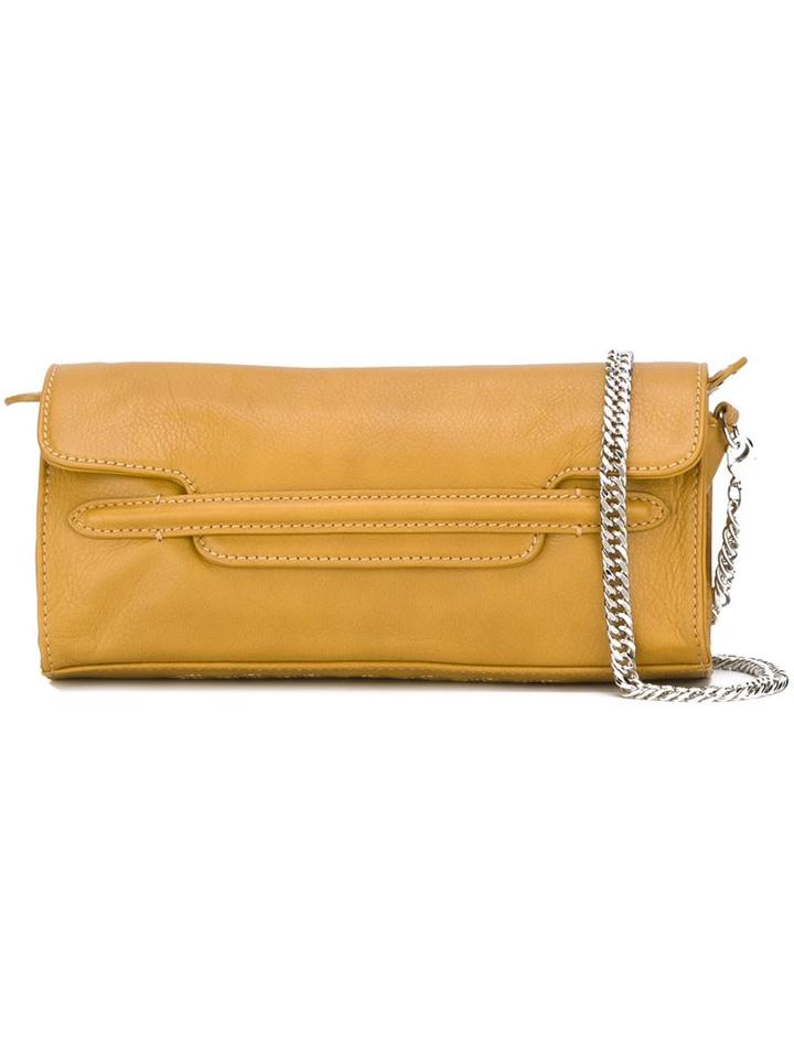 Zanellato Chain Strap Mini Shoulder Bag, Women's, Yellow/orange