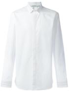 Neil Barrett Embroidered Detail Shirt, Men's, Size: 42, White, Cotton