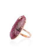 Andrea Fohrman Calcite Oval Diamond Ring - Pink