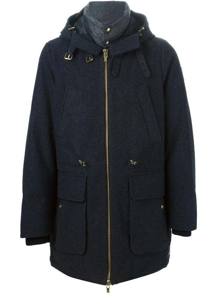 Moncler Gamme Bleu Hooded Padded Coat