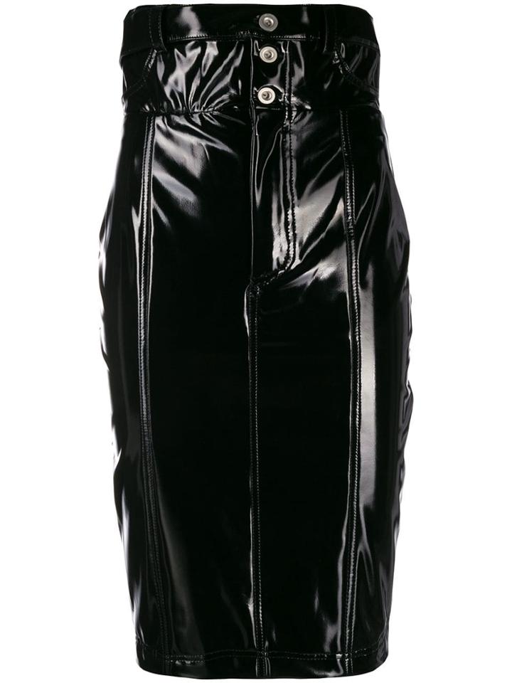 Unravel Project High-waisted Pencil Skirt - Black