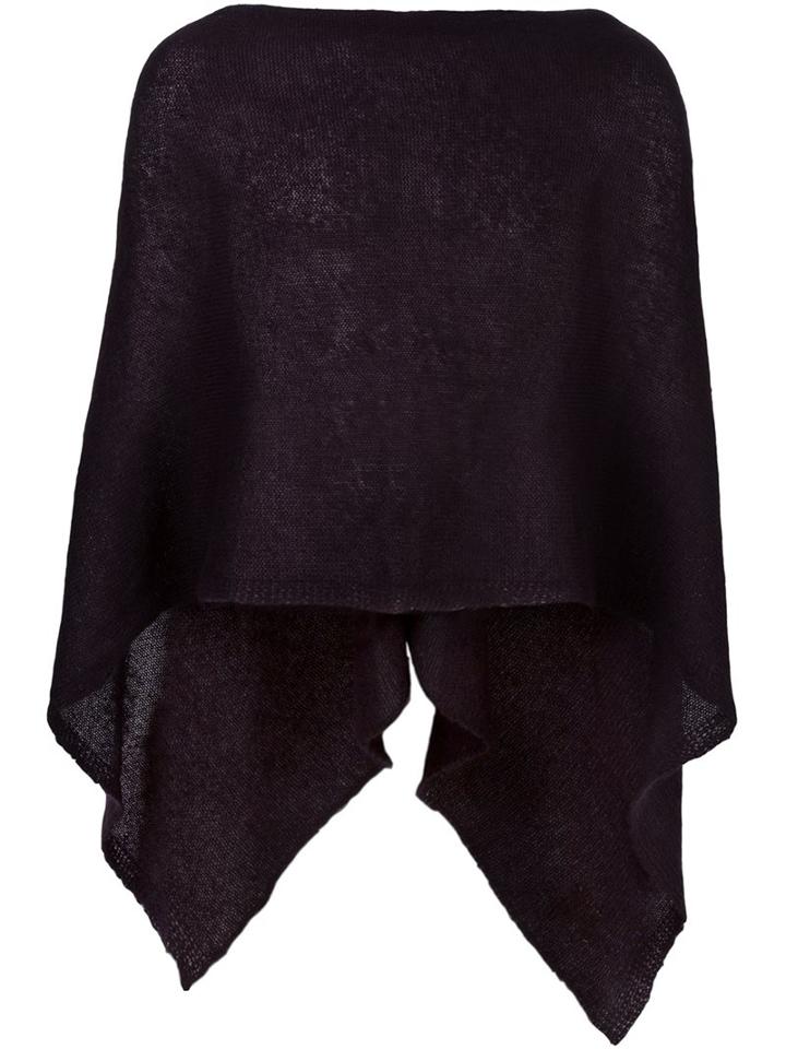 Al Duca D'aosta 1902 Sheer Knitted Short Cape, Men's, Pink/purple, Acrylic/polyamide/mohair