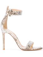 Gianvito Rossi Snake Effect Pumps - Silver