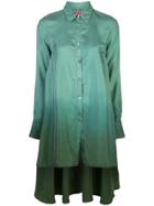 F.r.s For Restless Sleepers Ombré-print Silk Shirt - Green