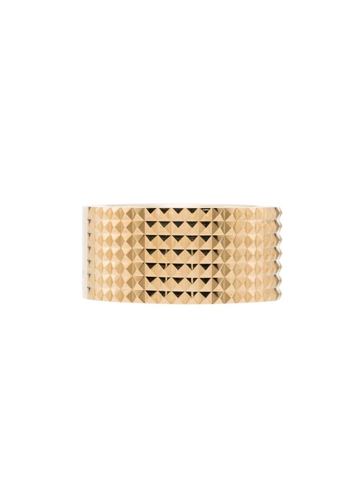Le Gramme Guilloche Smooth Ring - Gold