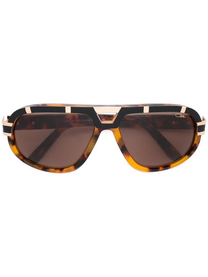 Cazal Tortoiseshell Effect Sunglasses - Brown