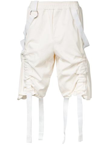 Private Policy Harness Shorts - White