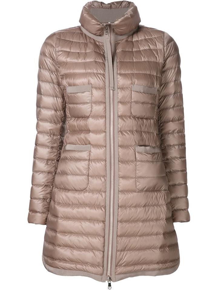 Moncler Bogue Padded Coat, Women's, Size: 2, Nude/neutrals, Feather Down/polyamide