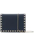 Valentino Garavani Valentino Garavani Rockstud Chain Clutch - Blue