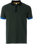 Sun 68 Logo Embroidered Polo Shirt - Green