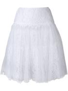 Ermanno Scervino Lace A-line Skirt - White