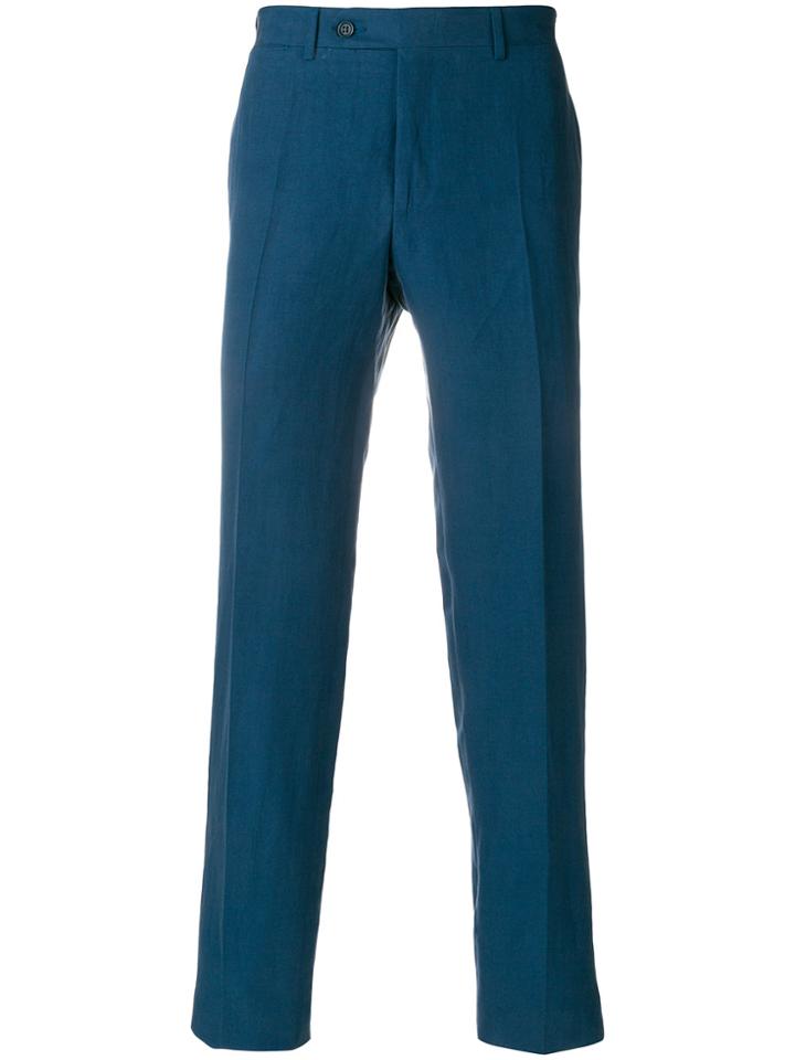 Canali Regular Trousers - Blue
