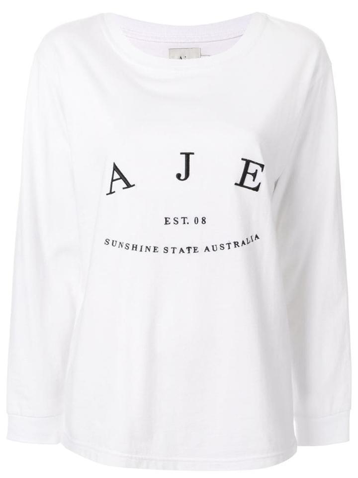 Aje Logo Print T-shirt - White