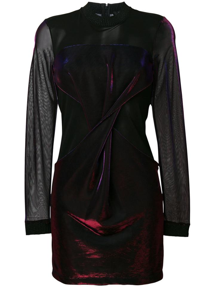 Versus Twist Detail Mini Dress - Multicolour