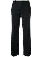 Alberto Biani Rolled-cuff Trousers - Black