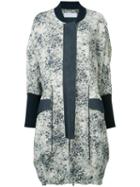 Victor Alfaro - Midi Bomber Coat - Women - Cotton/polyester - 2, White, Cotton/polyester