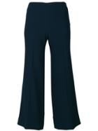 Theory Wide-leg Cropped Trousers - Blue