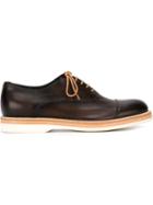 Santoni Contrast Sole Derby Shoes