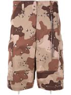 Mastermind World Camouflage Cargo Shorts - Brown