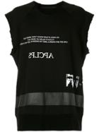 Julius Sleeveless Printed T-shirt - Black