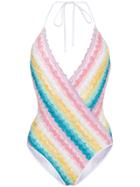 Missoni Striped Wrap Swimsuit - Multicolour