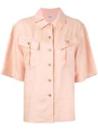 Chanel Pre-owned Pleated Collar Shirt - Neutrals
