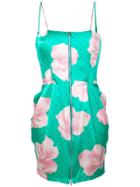 Fleur Du Mal Rose Print Dress - Green