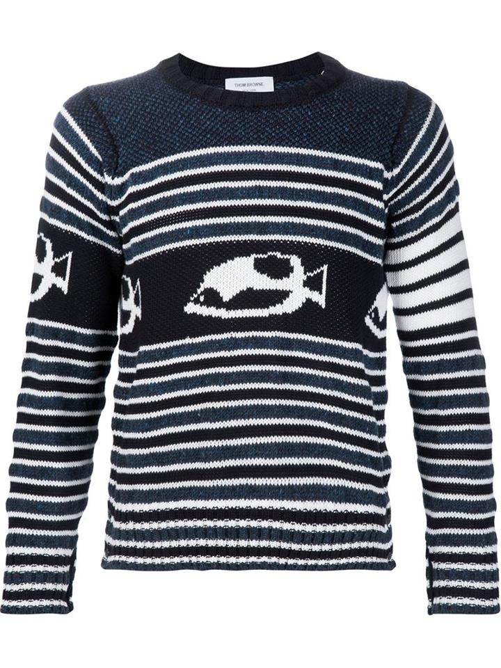 Thom Browne Striped Fish Jumper