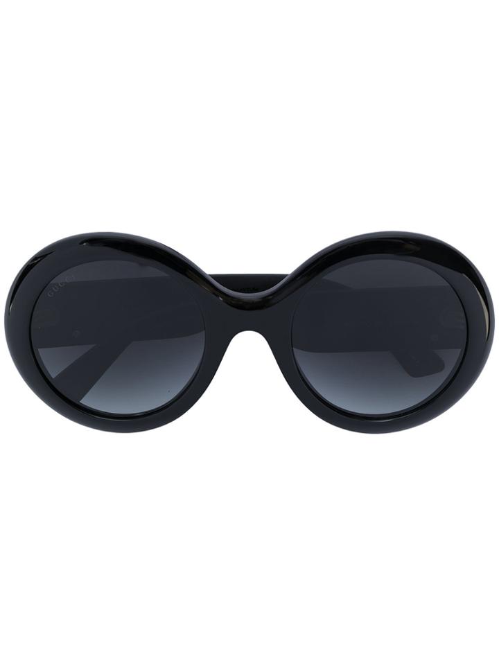 Gucci Eyewear Round Frame Sunglasses - Black