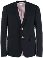 Thom Browne - Notched Lapel Blazer - Men - Cotton/cupro/wool - 2, Blue, Cotton/cupro/wool