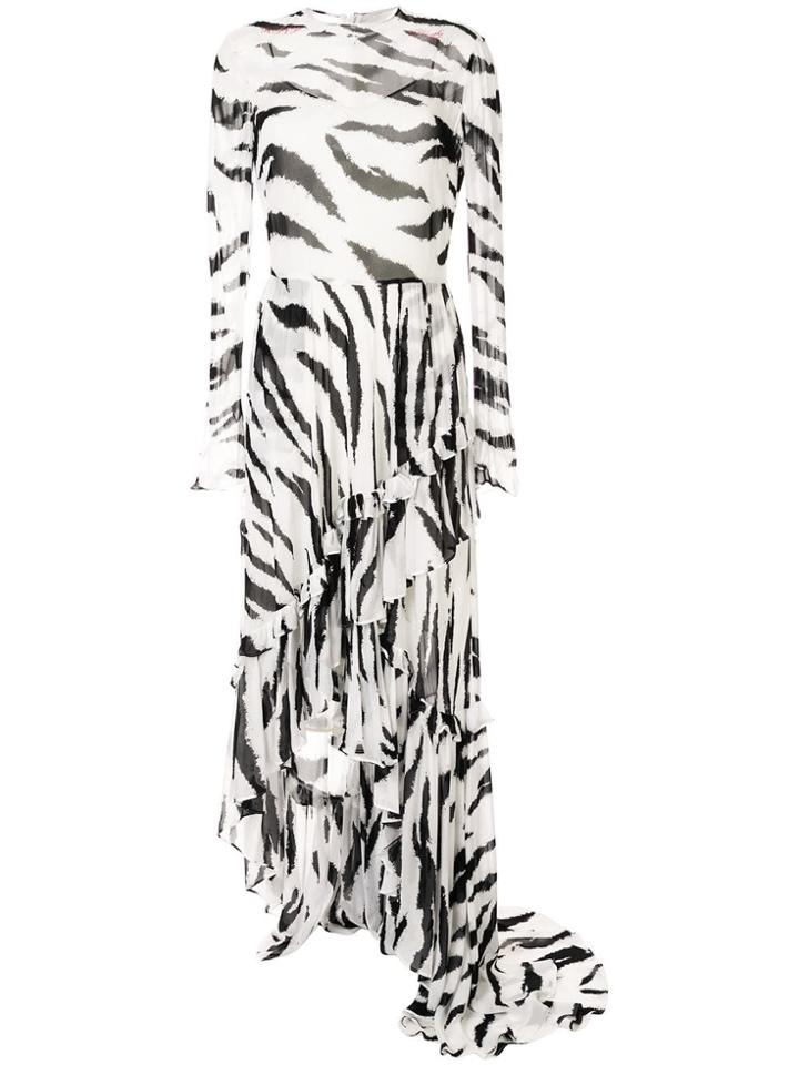 Philosophy Di Lorenzo Serafini Zebra Print Dress - White